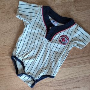 Boston Red Sox Striped Baby Onesie